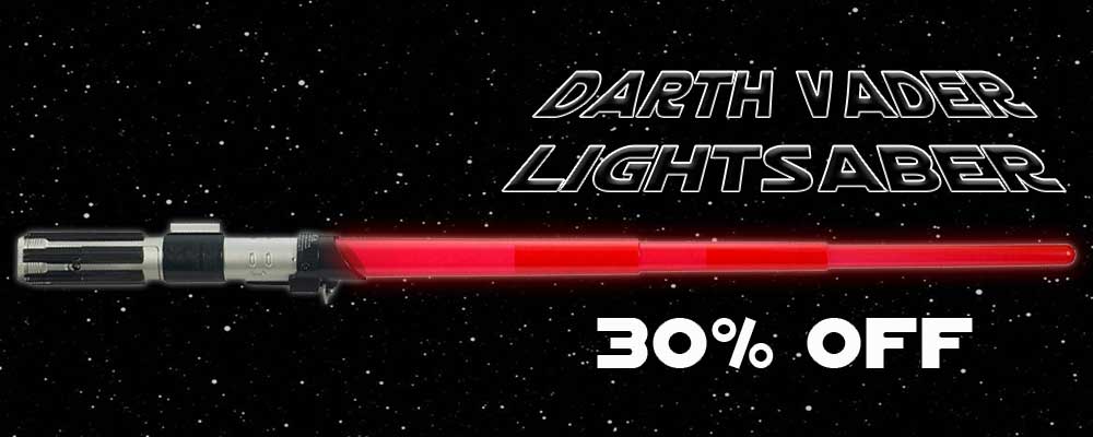 Black Friday Sales at Jedi-Robe.com Darth Vader Lightsaber 30% off
